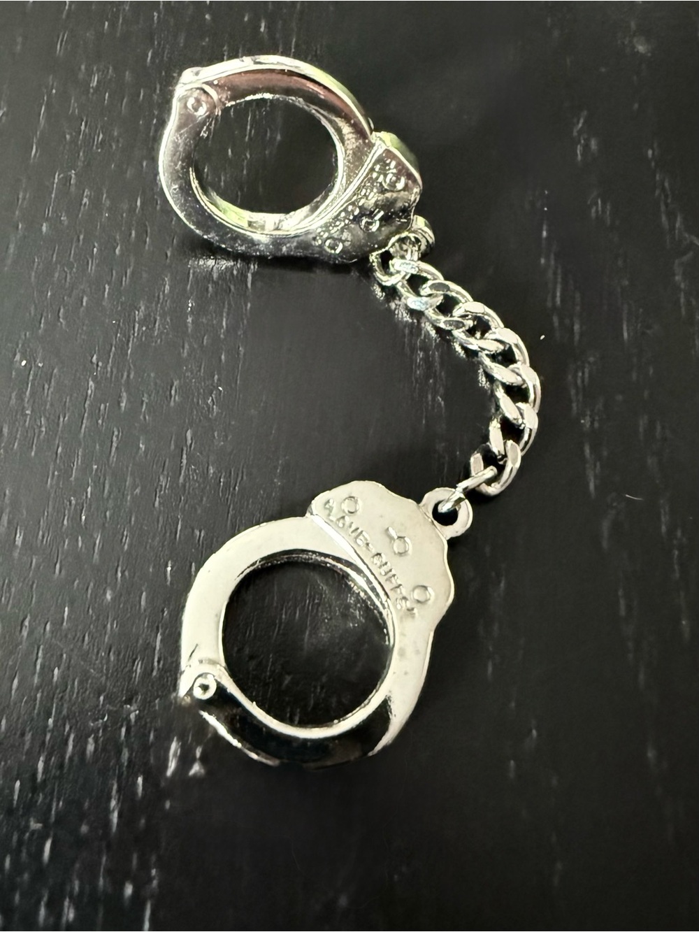 “Love Cuffs” Silver Handcuff Pin